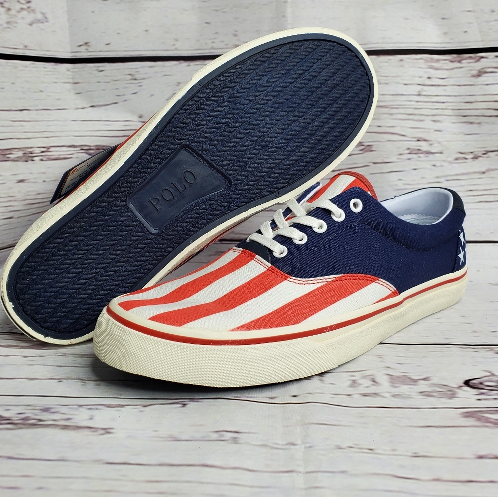 NEW Polo Thorton USA American Flag July 4th Shoes